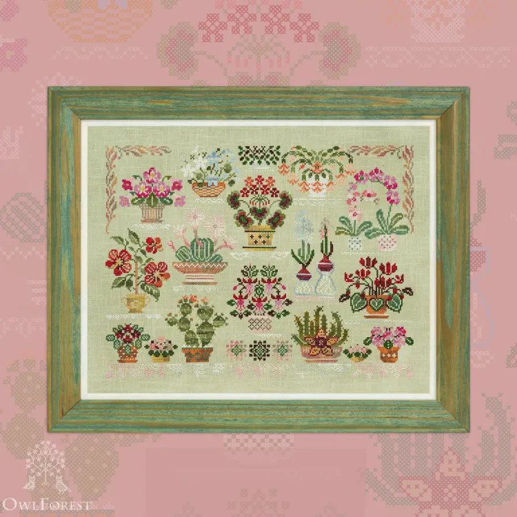 Набор для вышивания «Комнатные растения»