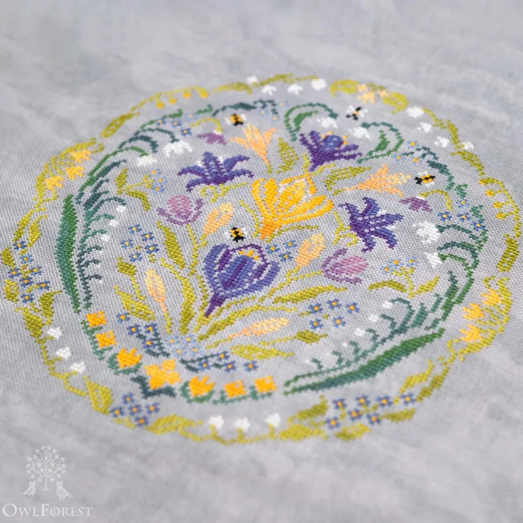 Схема для вышивания «Крокусы»