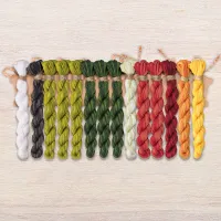 Набор ниток OwlForest для схемы «Арбузная азбука» с латинскими буквами (DMC)