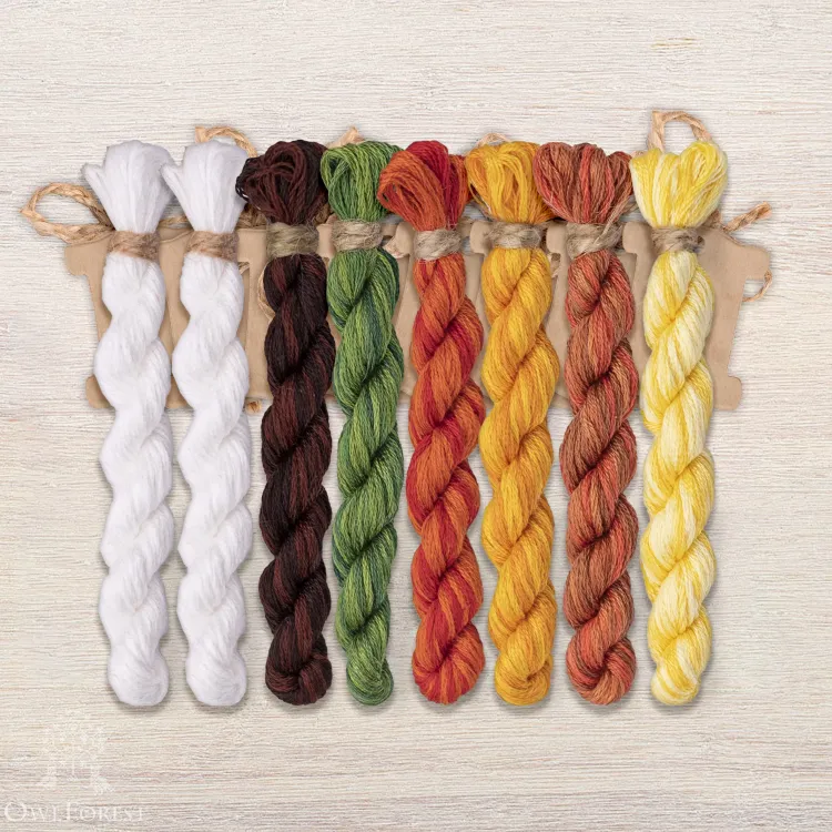 Набор ниток OwlForest для схемы «Весенний звон» (DMC)