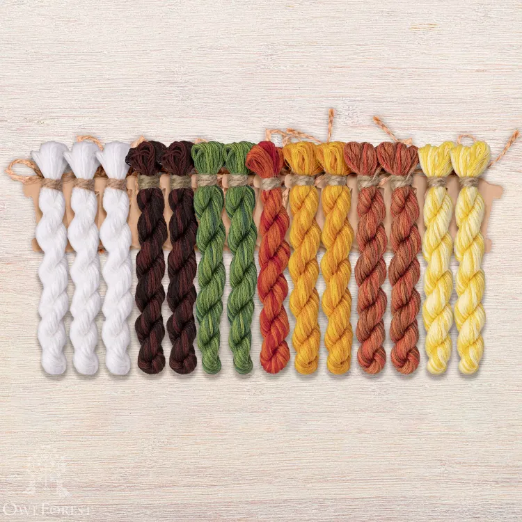 Набор ниток OwlForest для схемы «Весенний звон» (DMC)