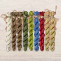 Набор ниток OwlForest для схемы «Жабье лето» (ПНК)