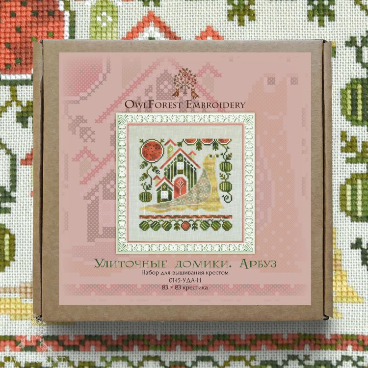 Набор для вышивания «Улиточные домики. Арбуз»