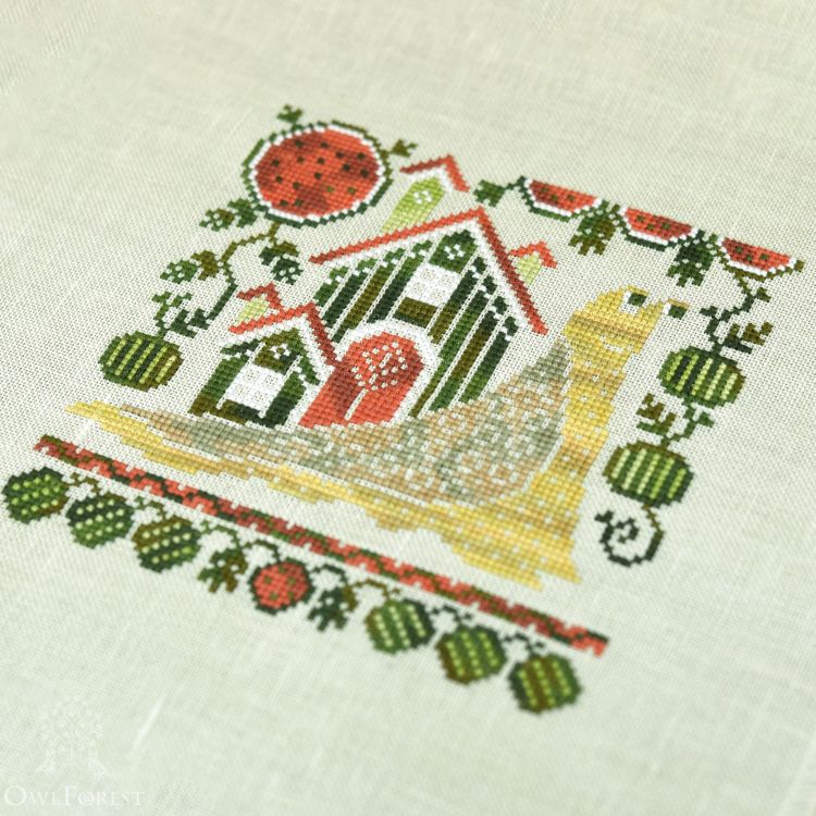 Набор для вышивания «Улиточные домики. Арбуз»