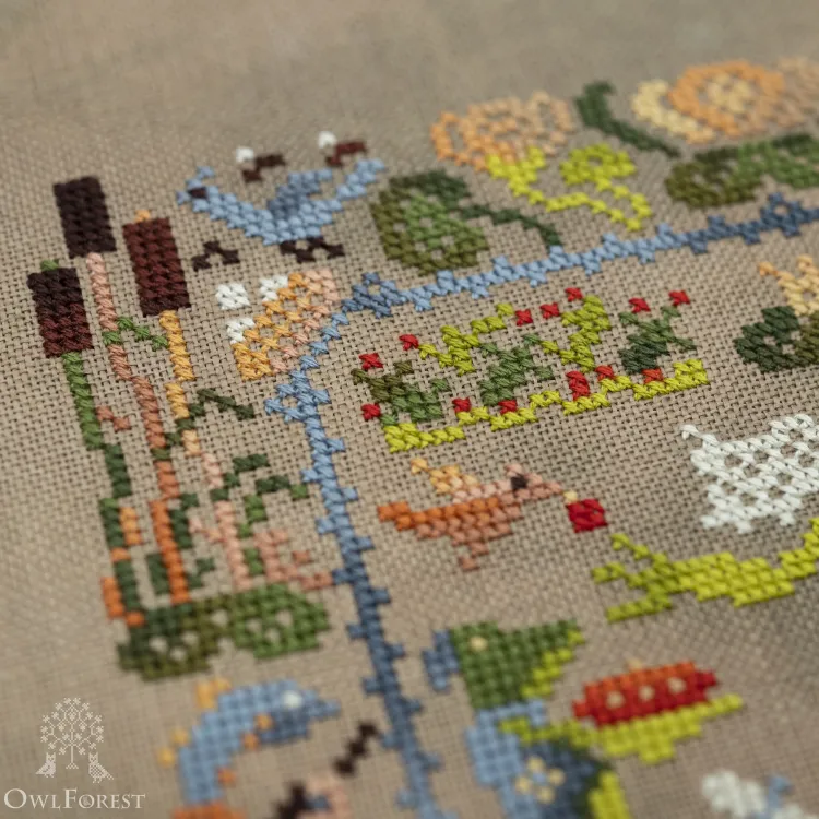 Схема для вышивания «Маленький лесной народец. Лягушечка» 