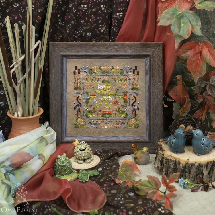 Схема для вышивания «Маленький лесной народец. Лягушечка» 
