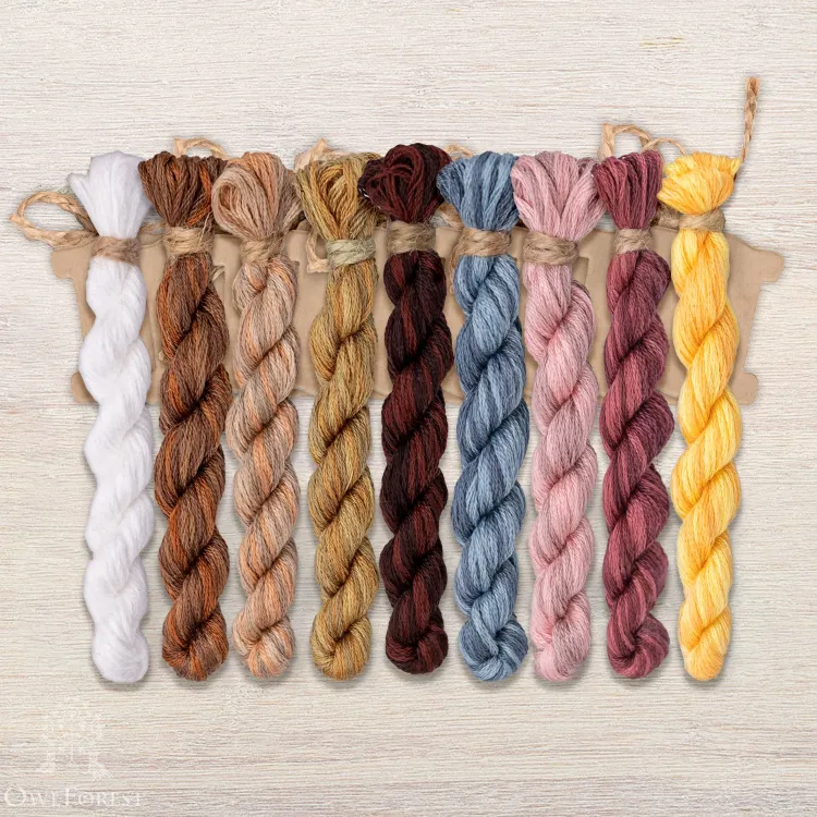 Набор ниток OwlForest для схемы «Хозяйственный Хомяк» (DMC)