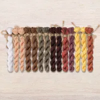 Набор ниток OwlForest для схемы «Семплер с часами» (DMC)