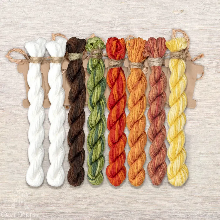 Набор ниток OwlForest для схемы «Весенний звон» (ПНК)