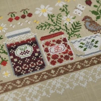 Схема для вышивания «Полочка с вареньем» 