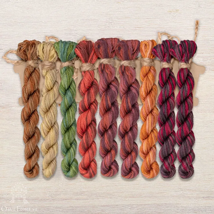 Набор ниток OwlForest для схемы «Древо познания» (DMC)