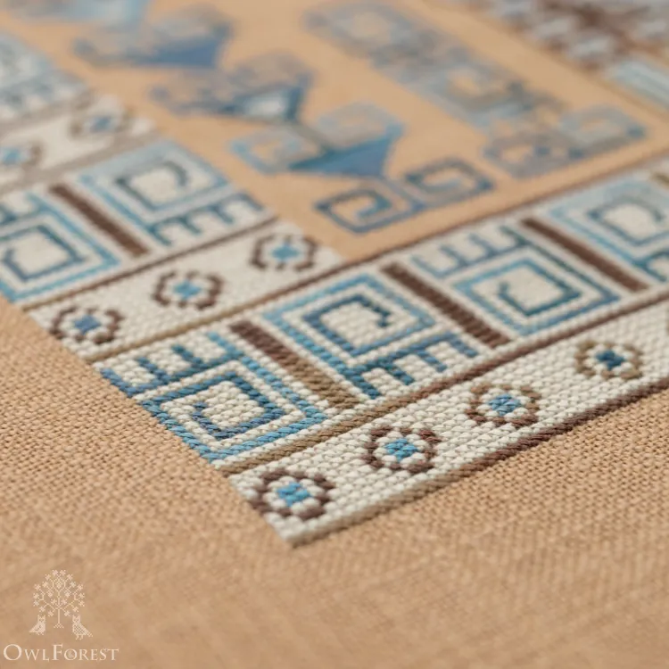 Электронная схема «Индейские мотивы. Ламы» 3 цвета