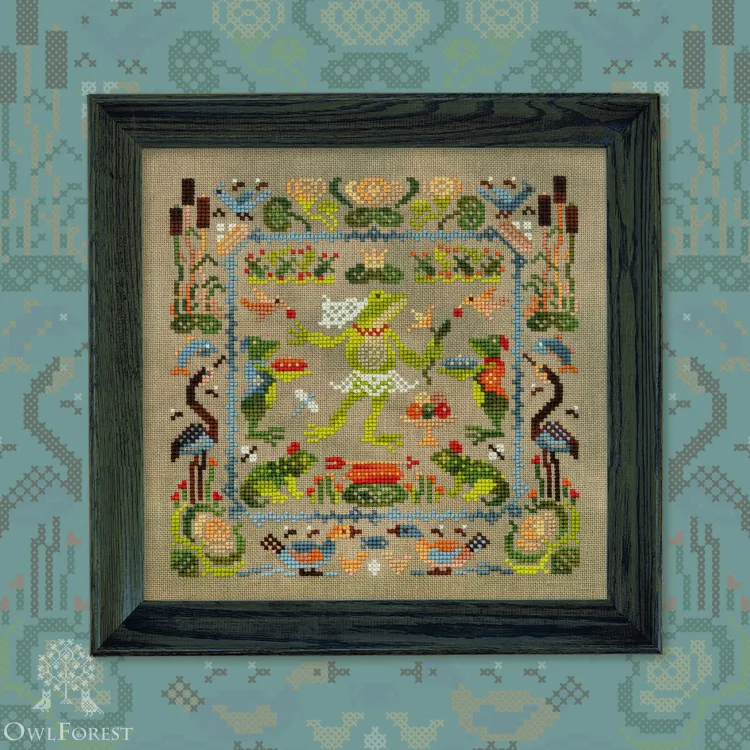 Электронная схема «Маленький лесной народец. Лягушечка» 