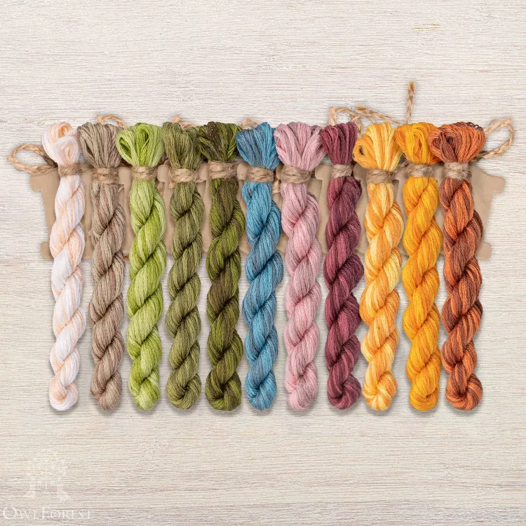 Набор ниток OwlForest для схемы «Северное лето» (DMC)