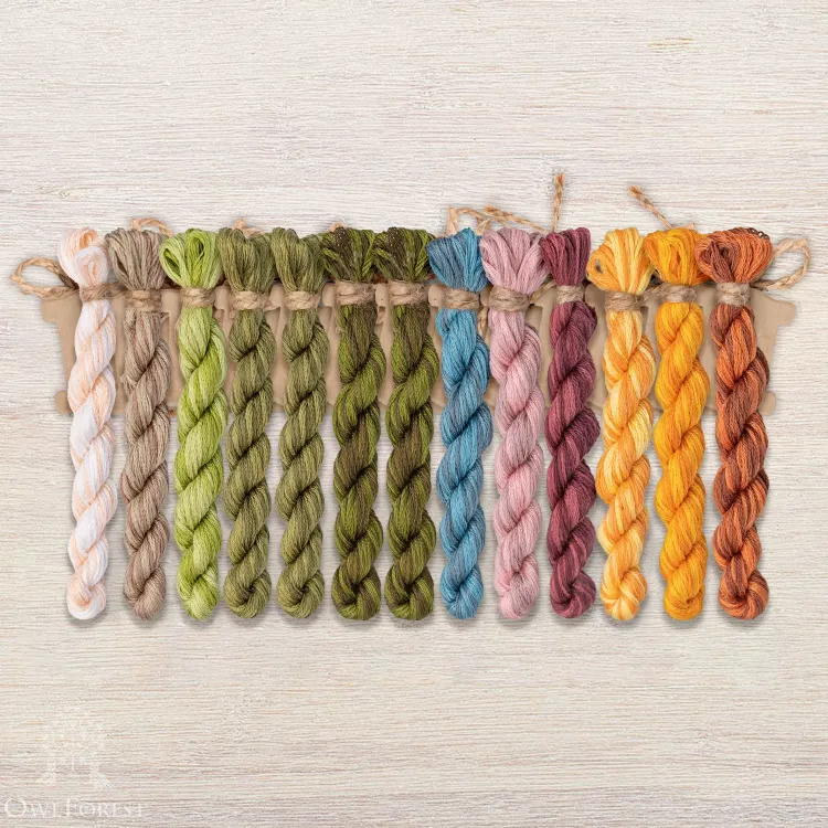 Набор ниток OwlForest для схемы «Северное лето» (DMC)