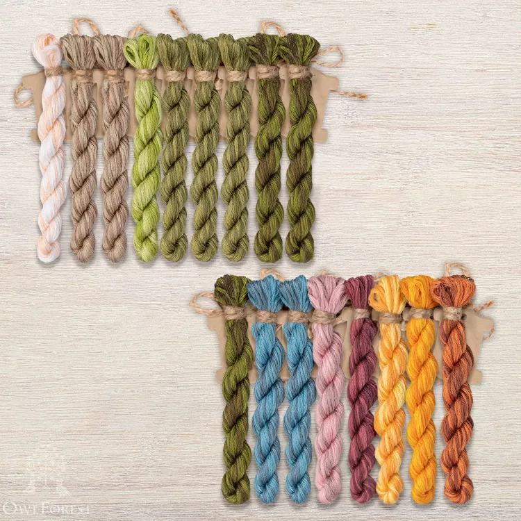 Набор ниток OwlForest для схемы «Северное лето» (DMC)