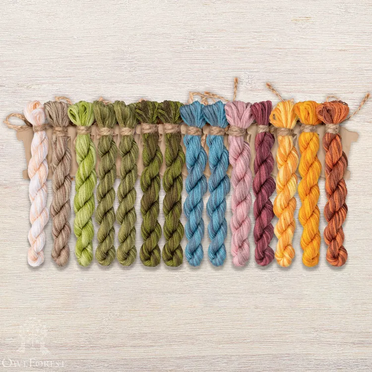 Набор ниток OwlForest для схемы «Северное лето» (DMC)