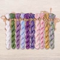 Набор ниток OwlForest для схемы «Свидание в сиреневом саду» (DMC)