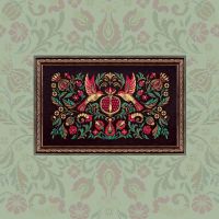 Схема для вышивания «Ночные трели гранатовых птиц»