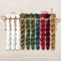 Набор ниток OwlForest для схемы «В лесу родилась ёлочка» (ПНК)