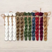 Набор ниток OwlForest для схемы «В лесу родилась ёлочка» (ПНК)