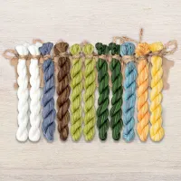 Набор ниток OwlForest для схемы «Гуси и подсолнухи» (ПНК)