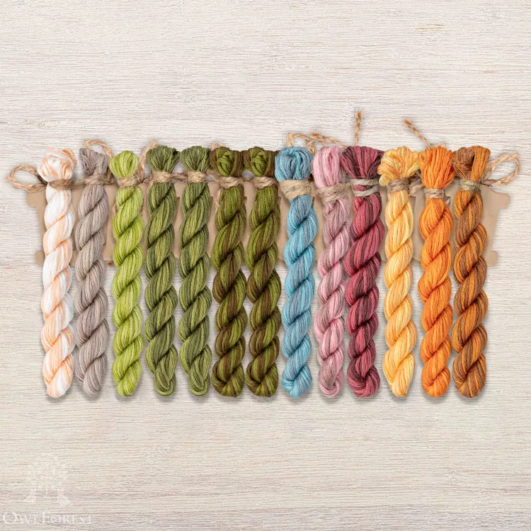 Набор ниток OwlForest для схемы «Северное лето» (ПНК) 