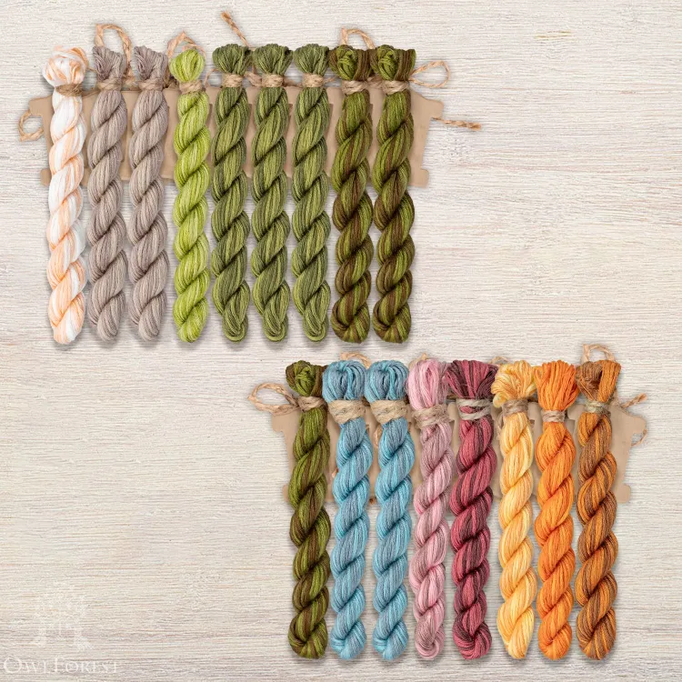 Набор ниток OwlForest для схемы «Северное лето» (ПНК) 