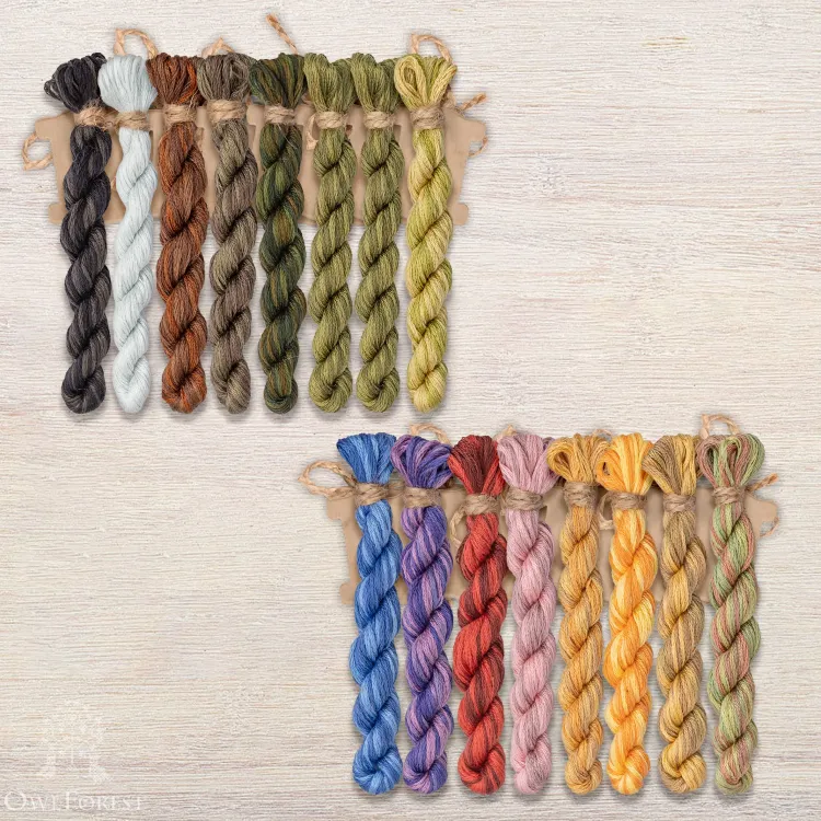 Набор ниток OwlForest для схемы «Полюшко-поле» (DMC)