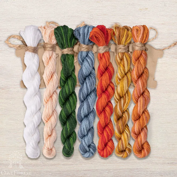 Набор ниток OwlForest для схемы «Сказка о царе Салтане» (DMC)