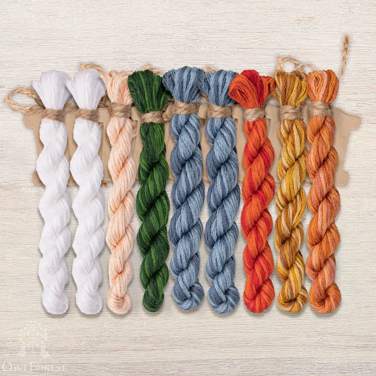 Набор ниток OwlForest для схемы «Сказка о царе Салтане» (DMC)