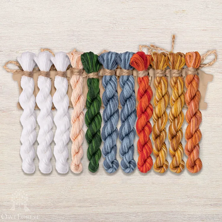 Набор ниток OwlForest для схемы «Сказка о царе Салтане» (DMC)