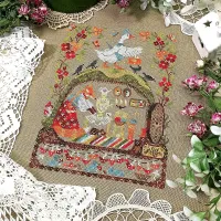 Схема для вышивания «Лесные домишки. Гусь и Лиса» 