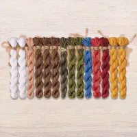 Набор ниток OwlForest для схемы «В гостях у Банника» (DMC)