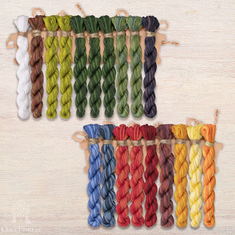 Набор ниток OwlForest для схемы «Ягодный шар» (DMC)