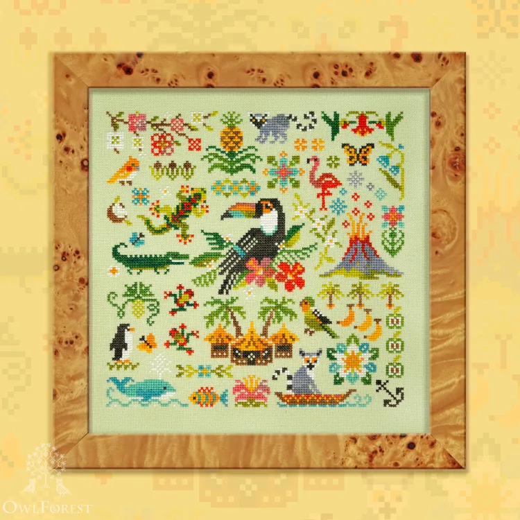 Схема для вышивания «Лемурия. Тукан»