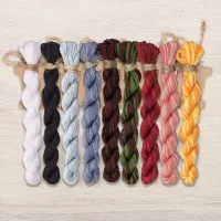 Набор ниток OwlForest для схемы «Кот учёный» (DMC)