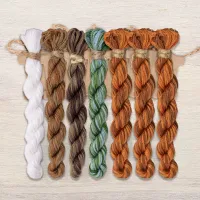 Набор ниток OwlForest для схемы «Бант Сосновый» (DMC)