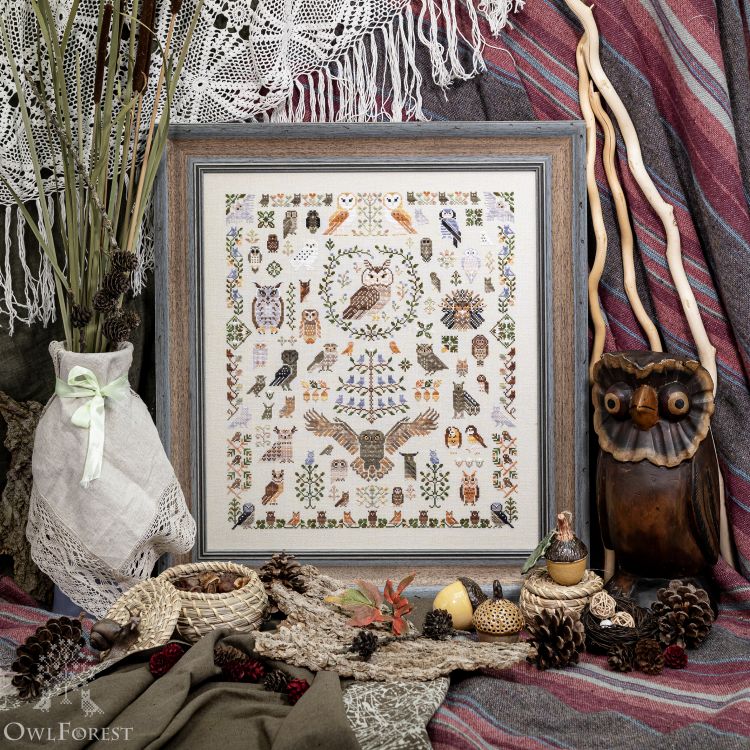 Набор для вышивания «100 сов»