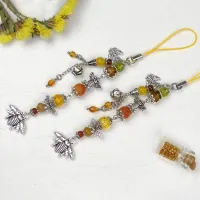 Маячок для ножниц «Золотые пчёлы» цвет фурнитуры серебро