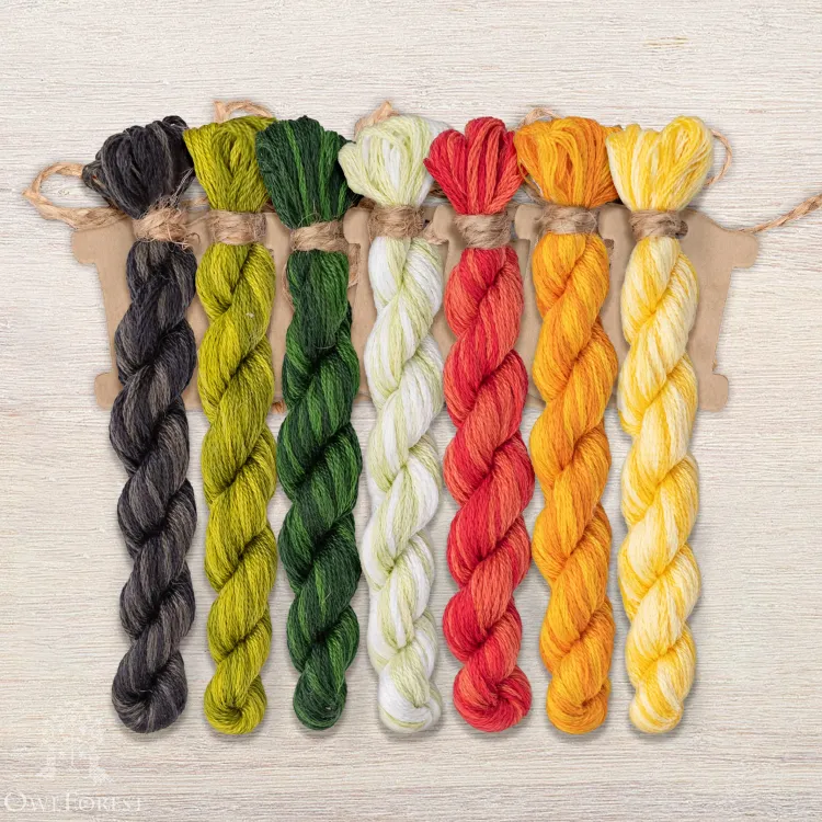 Набор ниток OwlForest для схемы «Арбузное лето» (DMC)