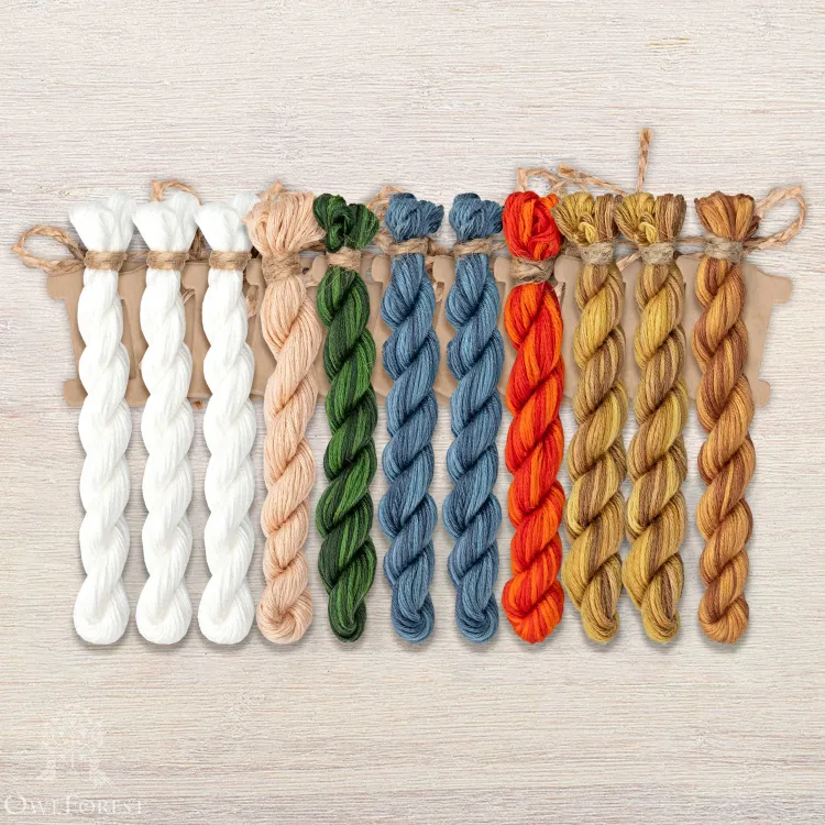 Набор ниток OwlForest для схемы «Сказка о царе Салтане» (ПНК)