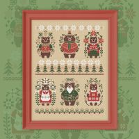 Бесплатная схема для вышивания «Медвежий Новый год»