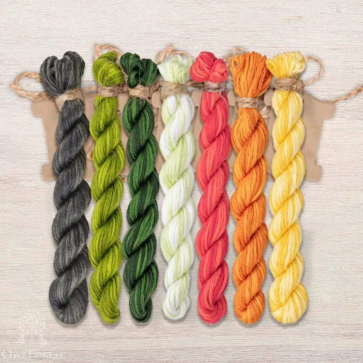 Набор ниток OwlForest для схемы «Арбузное лето» (ПНК)