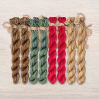 Набор ниток OwlForest для схемы «Ночные трели гранатовых птиц» (ПНК)