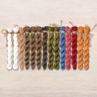 Набор ниток OwlForest для схемы «В гостях у Банника» (ПНК)