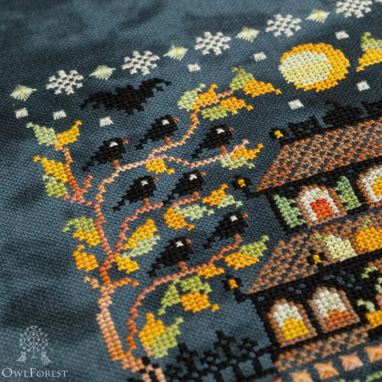 Схема для вышивания «Тыквенная ночь»