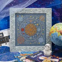 Электронная схема «Вокруг Солнца» c русскими надписями