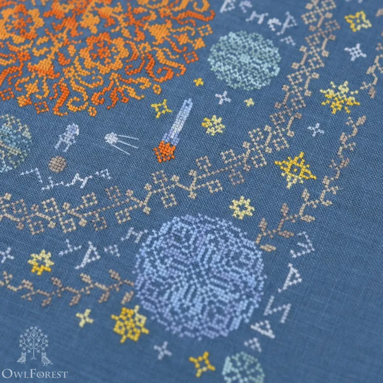 Электронная схема «Вокруг Солнца» c русскими надписями