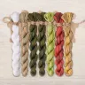 Набор ниток OwlForest для схемы «Улиточные домики. Арбуз» (DMC)